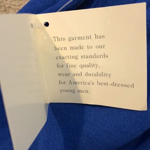 Vintage 1980’s/Early 90’s Royal Blue Lord & Taylor Sweat-short - Picture 7 of 8